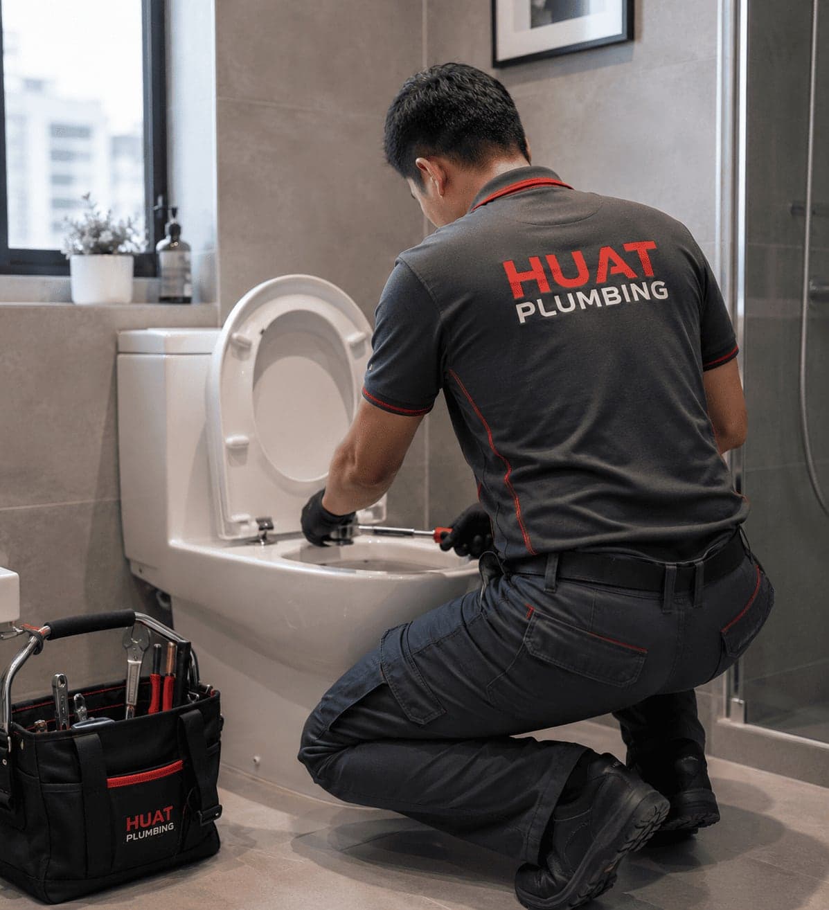Toilet Bowl Repair in Singapore by Huat Plumbing
