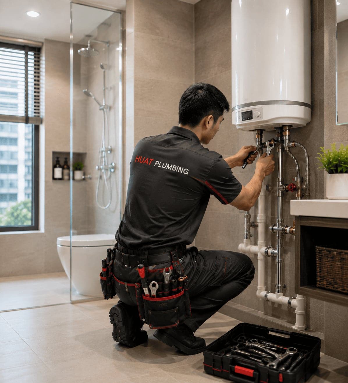 Water Heater Repair in Singapore by Huat Plumbing