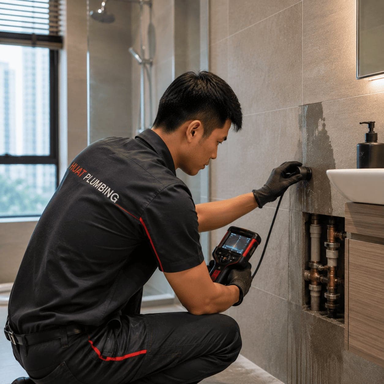 Water Leak Repair in Singapore by Huat Plumbing